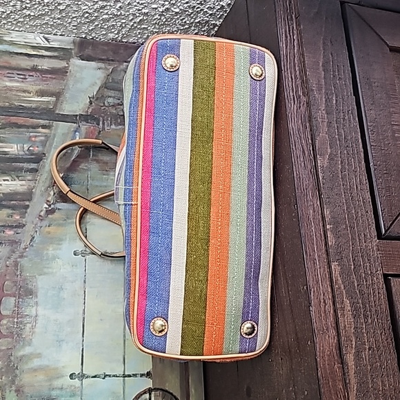 Coach Hamptons 10th Annv Archive Stripe Bag EUC - Picture 4 of 13